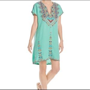 Johnny Was Embroidered Tunic Dress